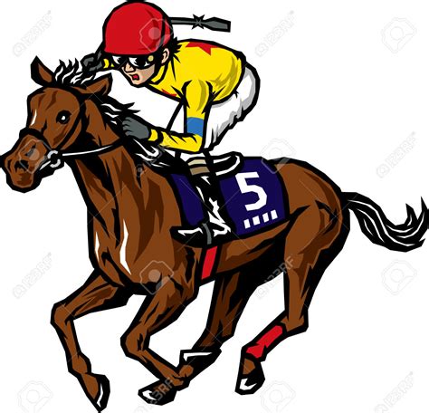 horse racing pictures clip art